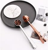 Kuou 2Pcs Coffee Scoop with Clip Stainless Steel Ground Coffee Sealer Silver view 8
