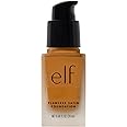 e.l.f. Flawless Satin Foundation, Lightweight & Medium Coverage, Semi-Matte Finish, Vegan & Cruelty-Free, Chai, 0.68 Fl Oz (20mL)