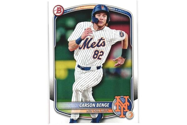 CARSON BENGE 2025 Bowman Prospects #BP-108 Baseball Rookie RC Card New York Mets