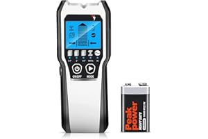 FOLAI Stud Finder 5 in 1 Multifunctional Wall Scanner Detector Stud Finder Line Finder with HD LCD Display for Metal, Pipes, 
