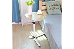 Adjustable Portable Triangle Table, Notebook Desk Sofa Side Table for Studying Reading Breakfast Table, Multifunctional Bedsi