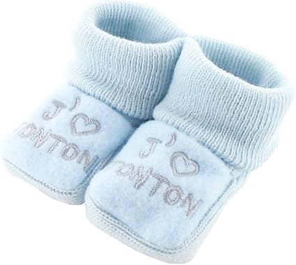 Chaussons Pour Bebe 0 A 3 Mois Bleu J Aime Tonton Amazon Fr Bebes Puericulture Chaussons Pour Bebe 0 A 3 Mois Bleu J Aime Tonton Amazon Fr Bebes Puericulture