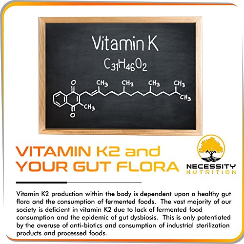 image for Necessity Nutrition K2-D3 (MK-7) Vitamin Supplement 5000 IU Capsules N