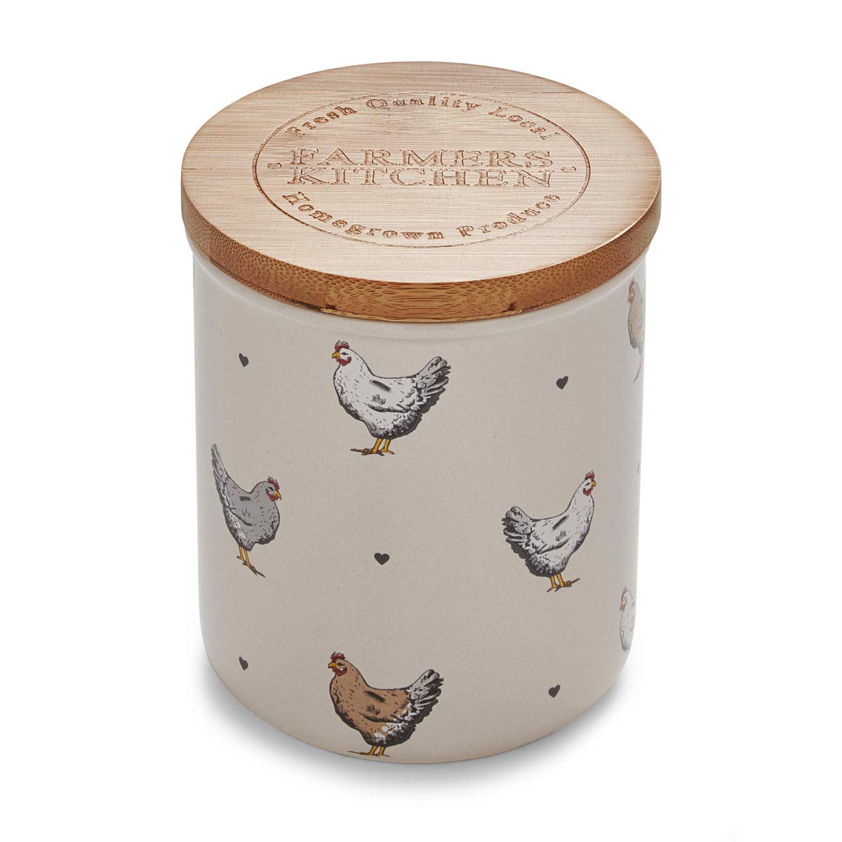 Cooksmart Farmers Kitchen Ceramic Canister Cream