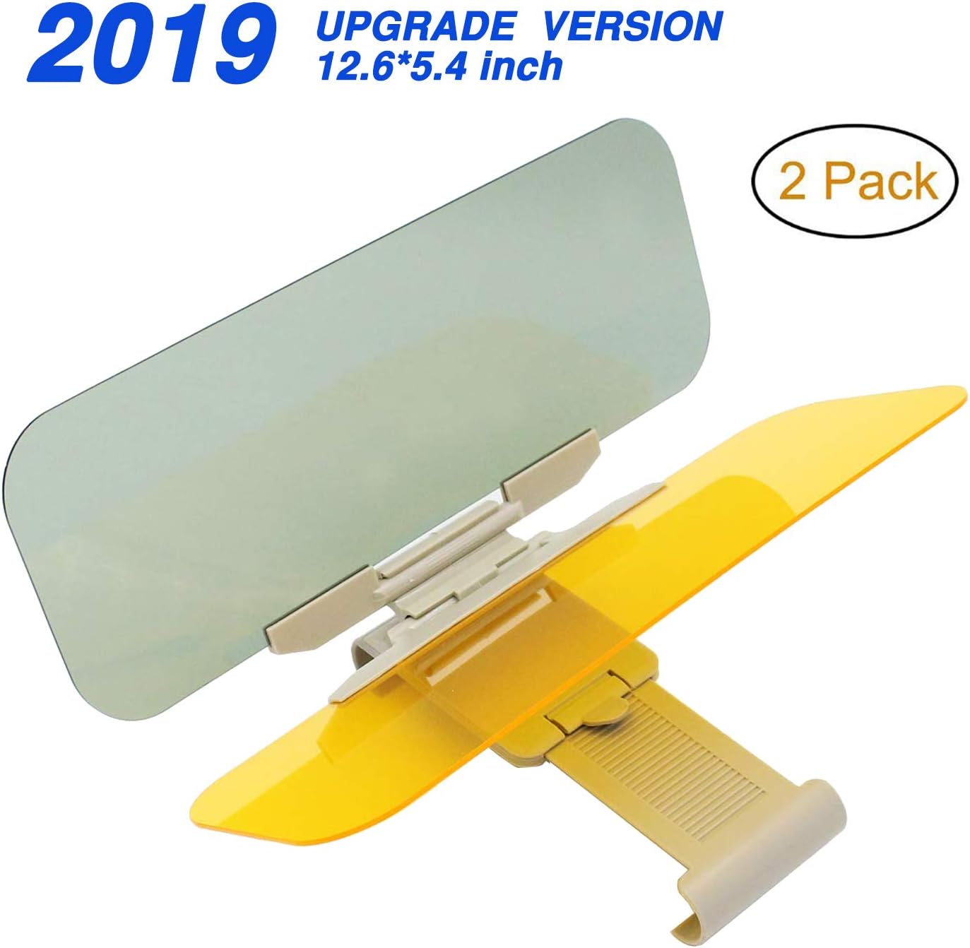 ALIKE Car Visor Anti Glare Sun Visor Extra Width HD Visor Day and Night Dazzling Goggle Mirror Vision (Upgrade Version)