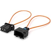 2PCS Most Fiber Optic Loop, Female and Male Fiber Optic Bypass Loop Adapter Connector Diagnostic Device Tool Compatible for BMW VW Porsche Benz Audi Mercedes Most Optical System