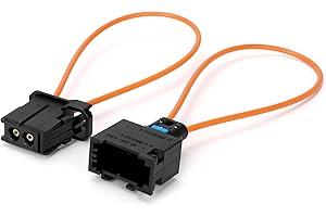 HYX FIBER CABLE 2PCS Most Fiber Optic Loop, Female and Male Fiber Optic Bypass Loop Adapter Connector Diagnostic Device Tool Compatible for BMW VW Porsche Benz Audi Mercedes Most Optical System