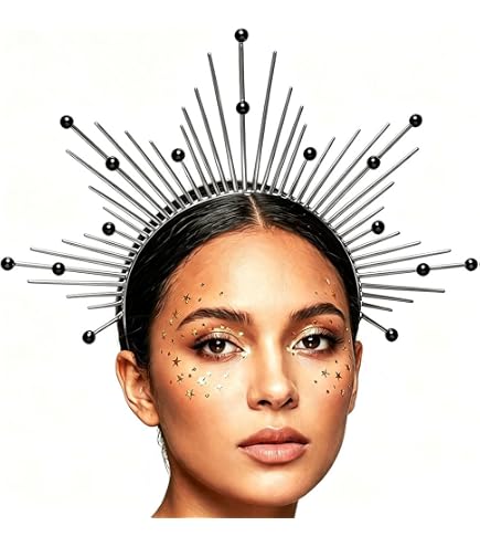 2288 Queen Halo Crown Headpiece - Zip Tie Spiked Hairband Sun Goddess il_1080xN.1995711535_5kja.jpg main image 3