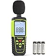 Decibel Meter, Tadeto Digital Sound Level Meter Portable SPL Meter 30dB to 130dB(5 Measurement Range) Backlight LCD Display, MAX/MIN Noise Measurement, Audible and Visual Alarms,Data Hold, A/C Mode