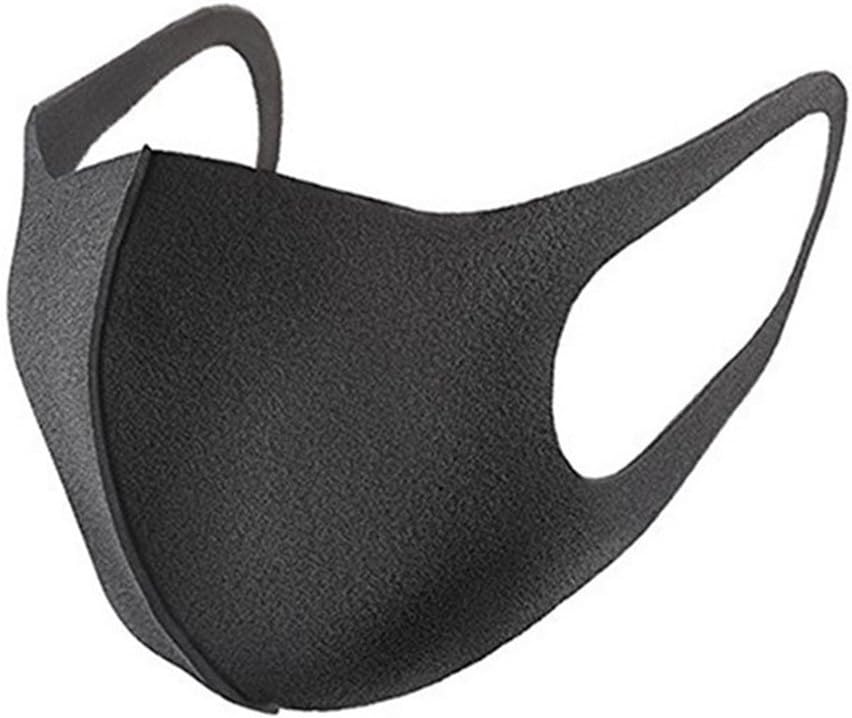 5pcs Black Sponge Mouth Mǎsks for Adult, Washable Reusable Mǎsks, Reusable Protective Face Mǎsk