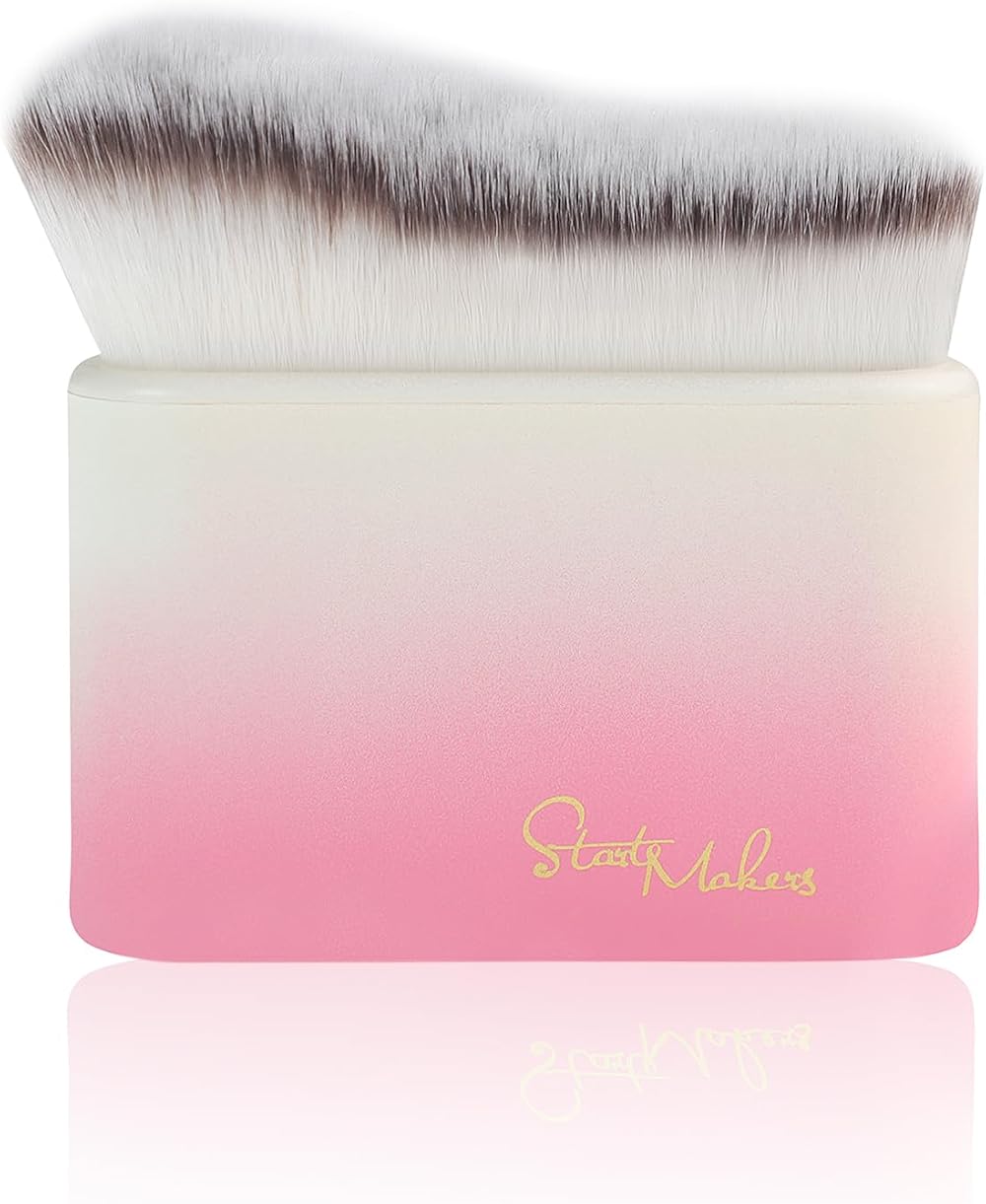 Start Makers Tanning Brush Pink Kabuki Self-Tanning Brush for Face Body