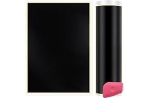 Frddiud Laser Engraving Marking Color Paper, 2 PCS Black Marking Paper, 15.3" x 10.4" Laser Engraving Paper for Fiber Laser Marking and Engraving, Laser to Engrave on Metal, Ceramics, Glass (Black)