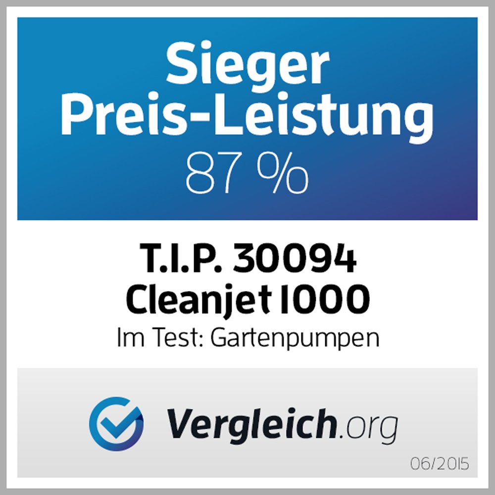 T I P 30094 Gartenpumpe Edelstahl Clean Jet 1000 Plus Mit ...