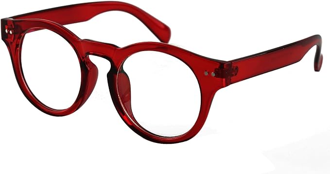 red rimmed glasses