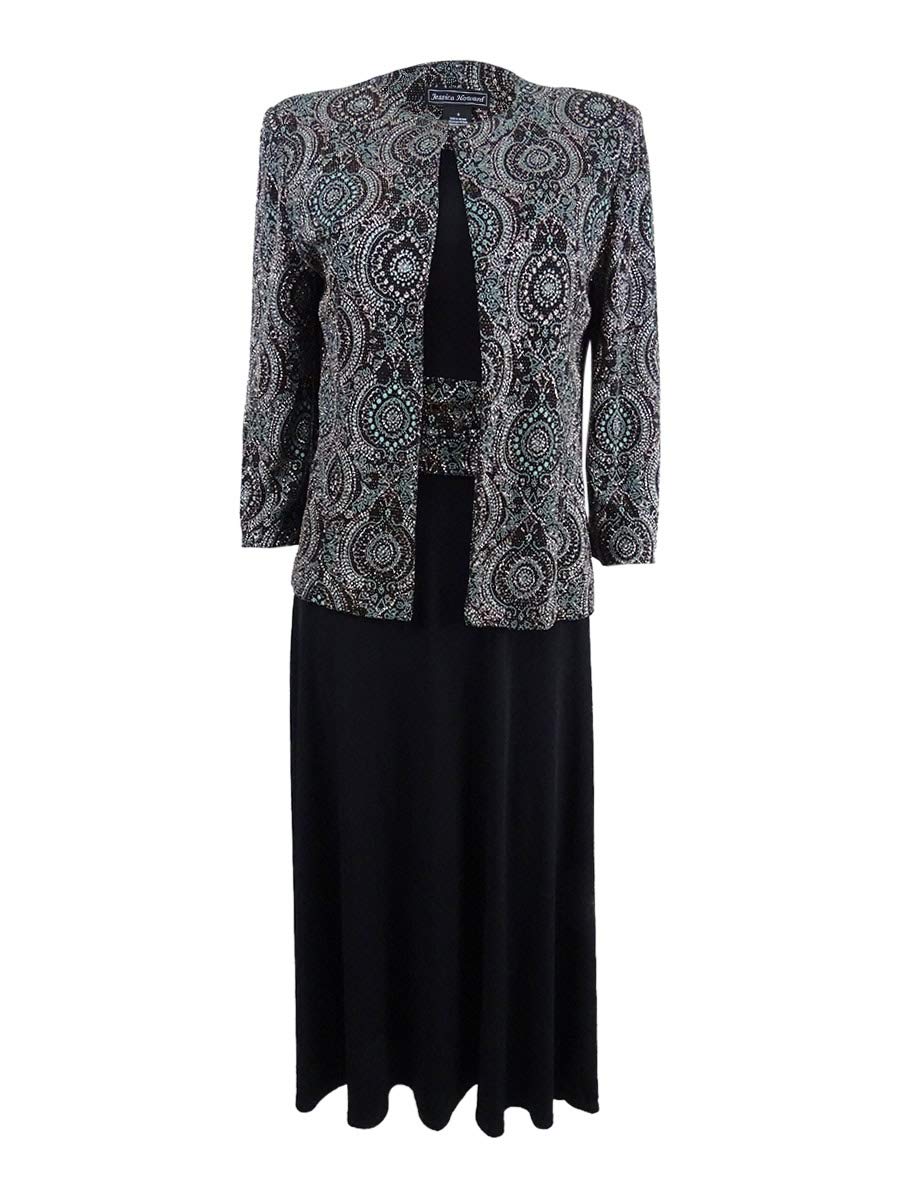 Jessica Howard Women's Two Piece Sparkle Jacket Dress