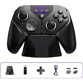 leadjoy Xeno Pro Wireless Game Controller for Switch 1&amp;2, PC, Android, iOS | TMR Joysticks, Hall Effect &amp; Tactile Dual Triggers, Smart Charging Dock, 4 Back Paddles, 1000Hz Polling Rate