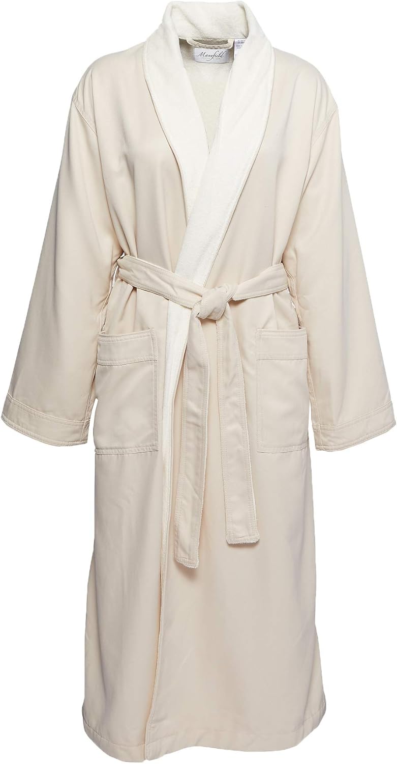 Mansfield, Unisex Microfiber Terry Lined Shawl Collar Spa
