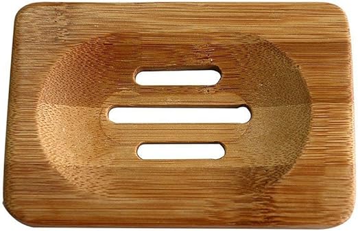 Hosaire Bambú Natural Caja de Almacenamiento jabonera baño jabón Titular: Amazon.es: Hogar