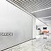 DKTIE Window Film Privacy Frosted Removable Heat Control Glass Covering for Home Office Static Cling Opaque Non Adhesive Door Sticker for Bathroom Matte White 17.7 x 78.7 inches
