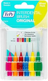 TePe Mixed Pack Interdental Brushes 12 Pack Long Handle Pre-Angled