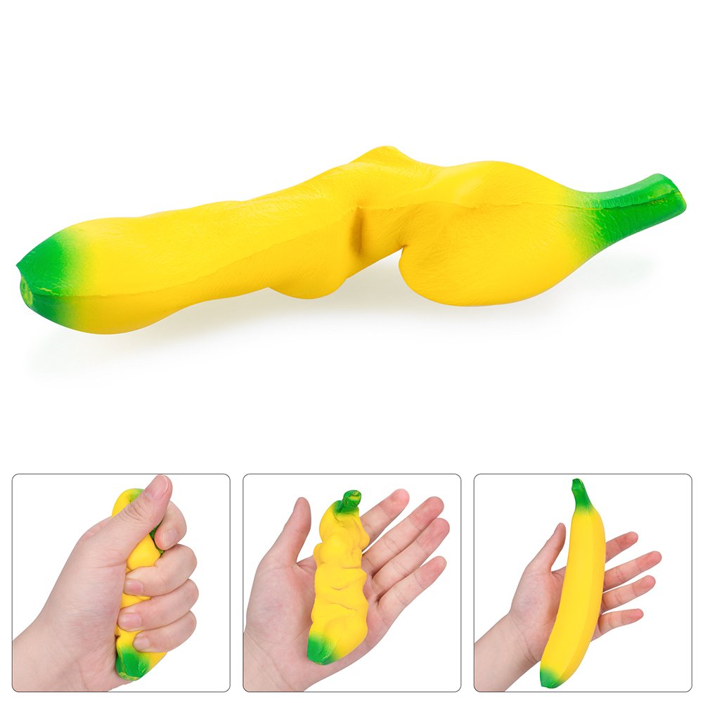 rosybeat 5PCS Squishies Pack Jumbo Scented Fruit Squishy Squeeze Toy Soft Slow Rising Squishys for girls and boys Stress Reliever Gift （Strawberry Peach Banana Ice Cream Cone Panda ）