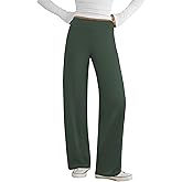 COPYLEAF Wide Leg Pants Woman Yoga Pants with Pockets Stretch Dress Work Pants Casual Lounge Sweatpants