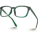 VISOONE Blue Light Blocking Glasses Square with Anti Computer Glare for Gaming Women and Men MONTANA