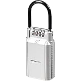 Amazon Basics Portable Key Storage Box - Combination Lock - Grey