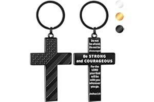 DuoDiner Easter Graduation Gifts-Cross Keychains First Communion Baptism Confirmation Religious Gifts for Men