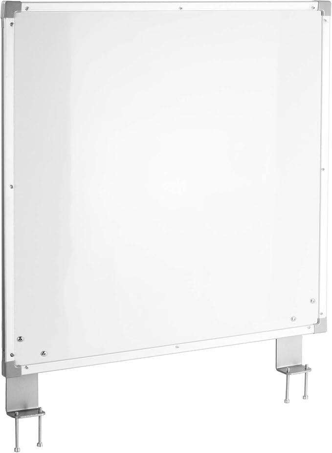 VIVO ClampOn Desk 24 X 24 Inch Dry Erase Board Stand Privacy Divider
