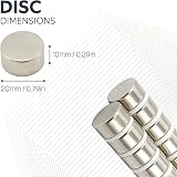 FIRST4MAGNETS N42 Neodymium Magnet 20mm x 10mm 12.1kg Pull Pack 1 view 2