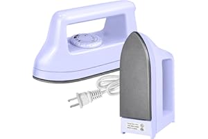 KPX Mini Crafts Iron Handy Heat Press Machine Kit Portable with PVC Doormat for Heat Transfer, Charging Base Accessories for DIY T-Shirt Shoe Bag Vinyl Projects