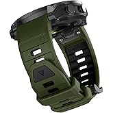 OVERSTEP Watch Bands Compatible with Fenix 8 Solar/Amoled 51mm 26mm Soft Siliocne Strap for Garmin Fenix 5X/Fenix 5X Plus/Fenix 6X/Fenix 6X Pro/Fenix 7X/Fenix 7X Pro Smartwatch