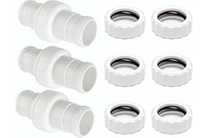 Makhoon Pool Cleaner Hose Swivel & Nut Combo Replacement Kit for Polaris Zodiac 360 (3 Pack)