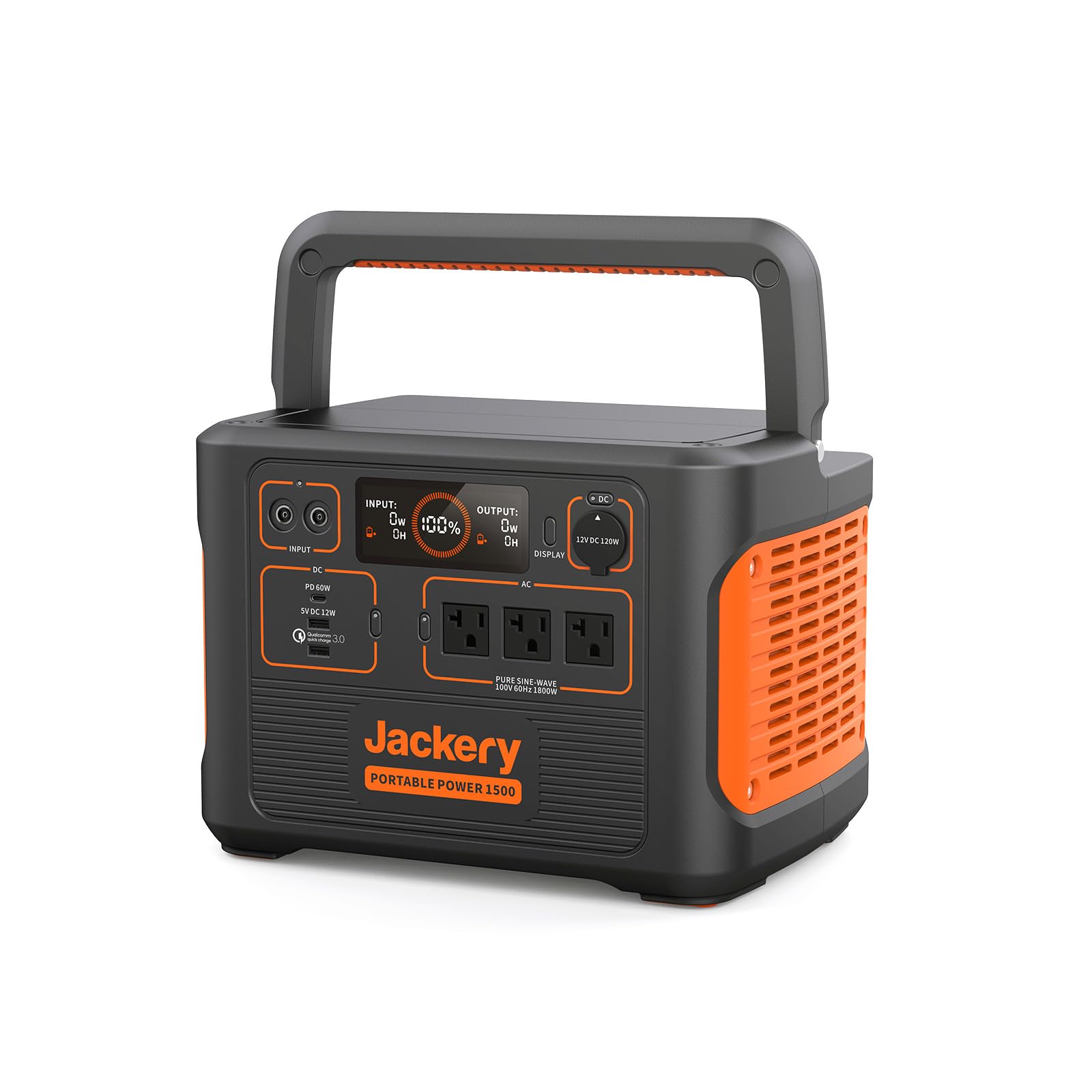 Jackery 1500 Portable Power Supply, 1500 PTB152, Large Capacity, Portable Battery, For Home and Outdoor Use, Backup Power Supply, Power Saving Countermeasure, Disaster Prevention Recommended, Twin