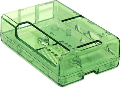 Monland Estuche Protector de Abs para Raspberry Pi 2B / 3B / 3B + (Verde)