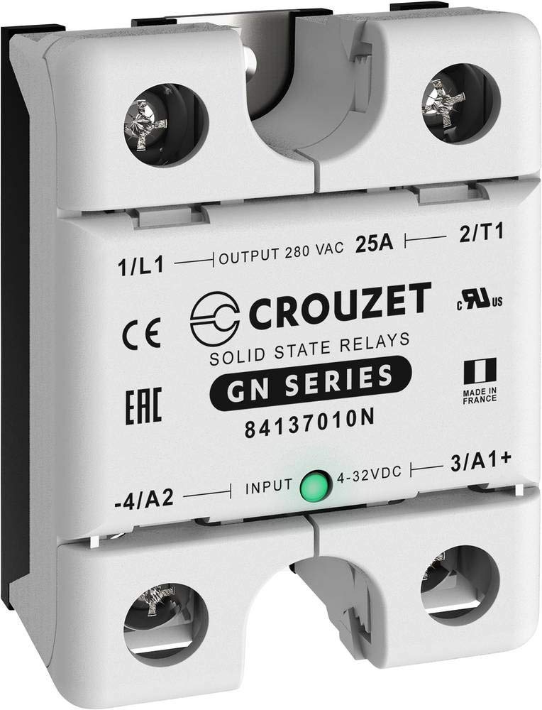 CROUZET, 84137010N, SSR, Gn, Single Phase, Panel