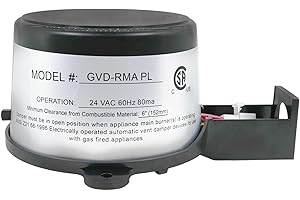 POUOH 2024 Upgraded Vent Damper Motor, Compatible with GVD-RMA PL, RVGP-6BKF-CP, GVD-5, GVD-6, GVD-4PL, GVD-5PL, GVD-6PL, GVD-7PL, GVD-8PL, GVD-9PL, GVD-10PL, GVD-100, GVD-125, Replaces 381-800-476