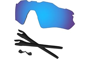 Predrox Radar EV Path Lenses & Rubber Kits Replacement for Oakley Sunglass OO9208 Polarized