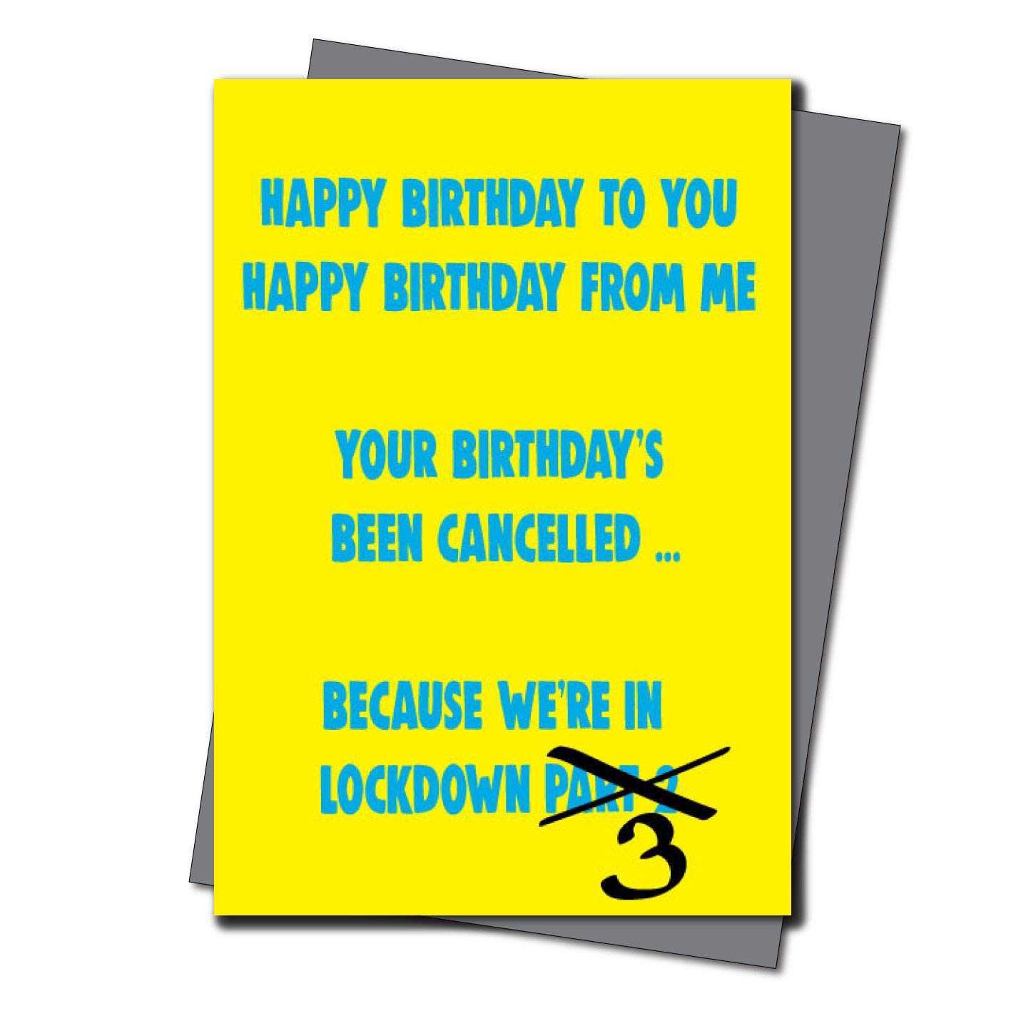 Cheeky Chops Lockdown Birthday Card, Lockdown, Quarantine, Self Isolation, birthday, for him, her girlfriend, boyfriend, wife, husband, funny, Cardsr - CV41 Lockdown Part 3