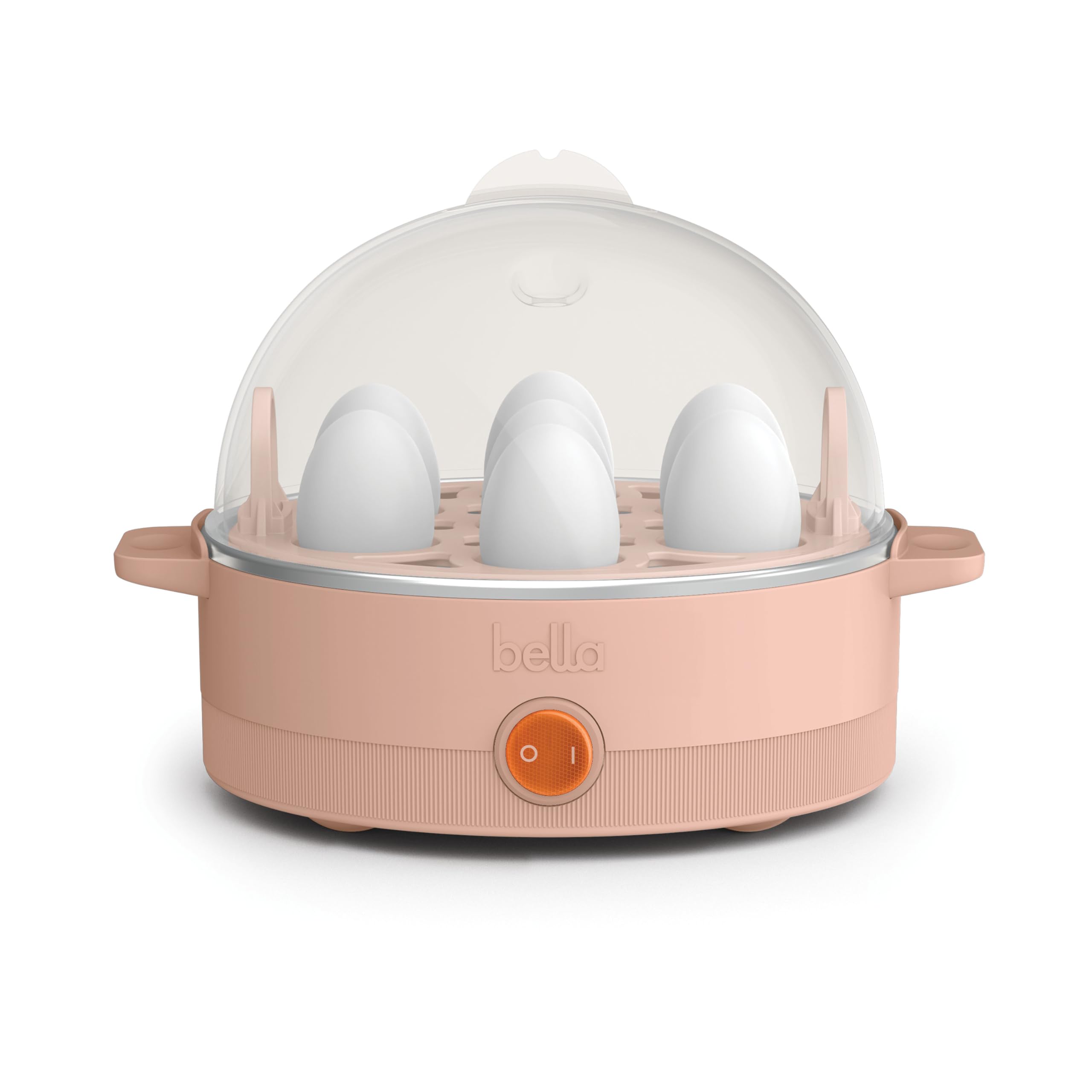 Photo 1 of bella Electric Egg Cooker, 7 Eggs Capacity Tray, Single Stack, for Poached, Scrambled, Hard, Medium & Soft Boiled Eggs, Omelets and Steamed Dumplings, Auto Shutoff, 360 Watt, Blossom