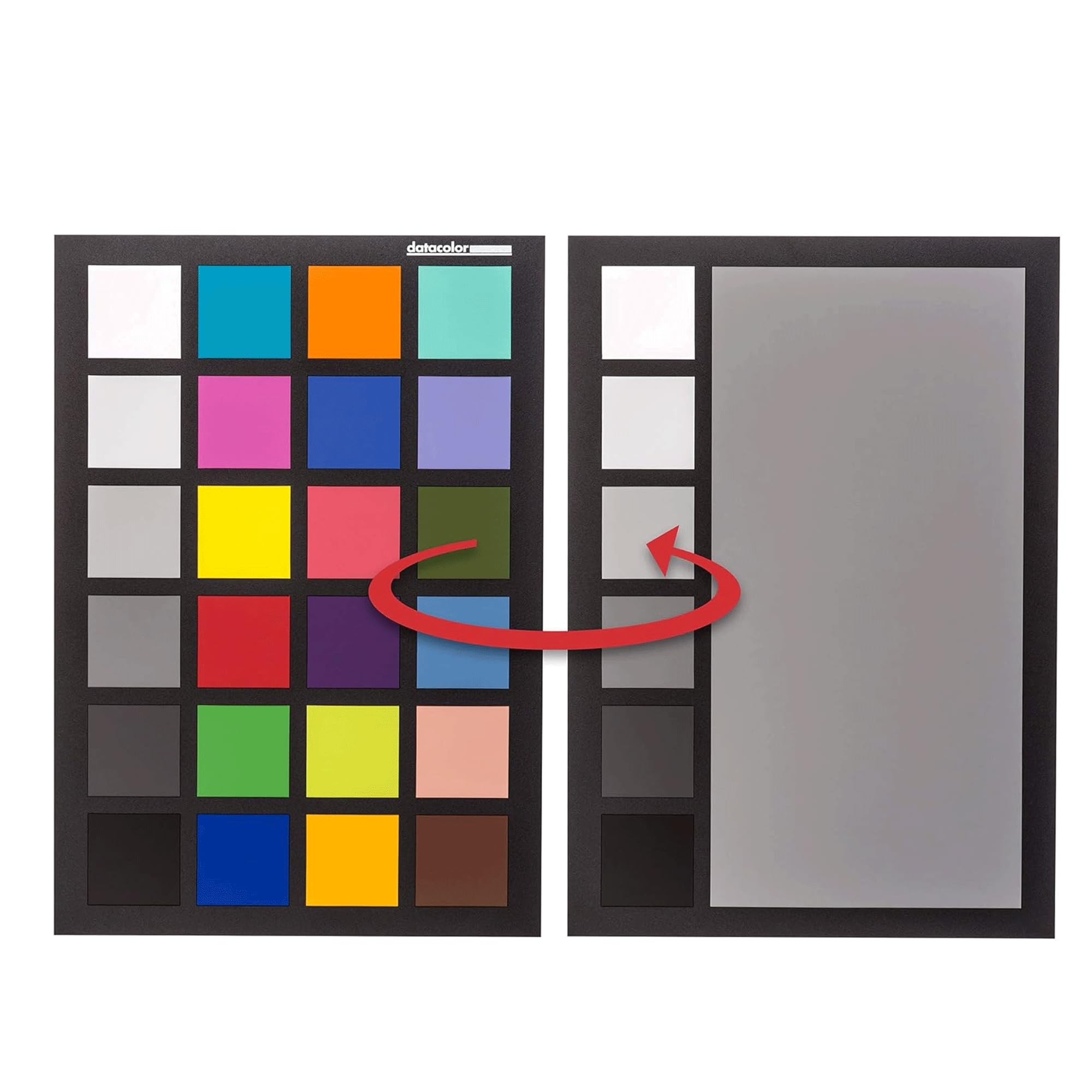 Datacolor SpyderCHECKR 24: calibre el color de su cámara para obtener un color de imagen uniforme en múltiples sistemas de cámara/condiciones de iluminación. La tabla de colores de destino tiene 24 colores de destino + tarjeta gris.
