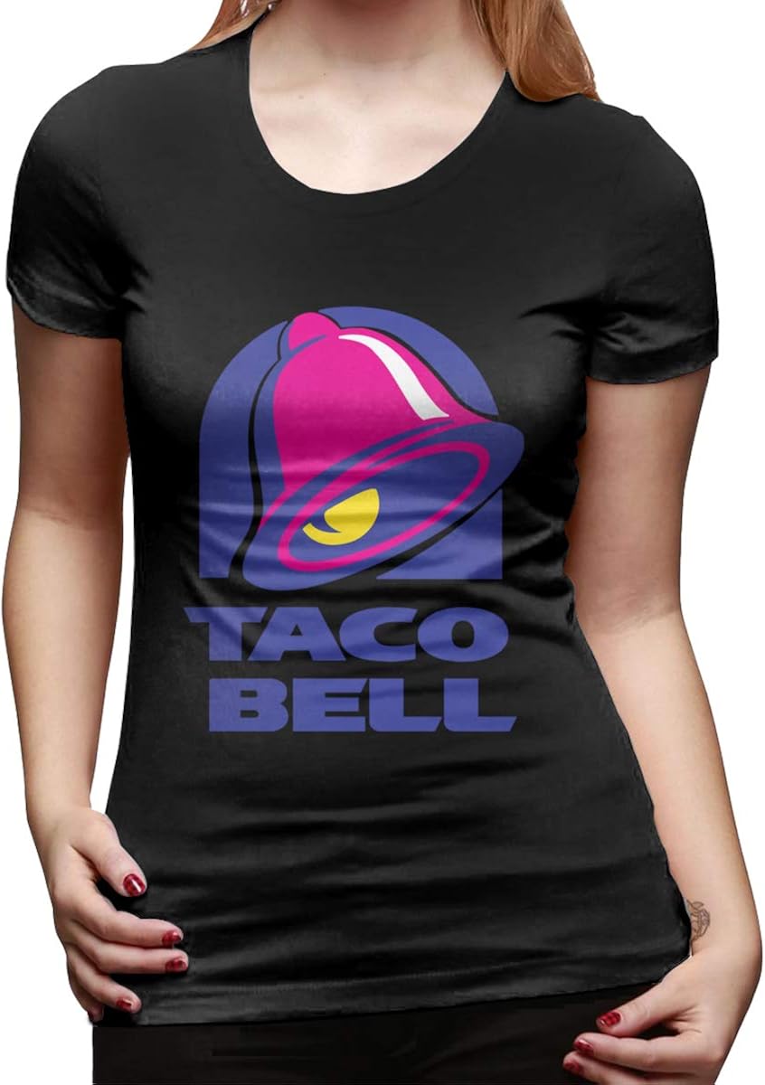 ANNAOSU TacoBellLogo Short Sleeve Tee Shirts for Women's
