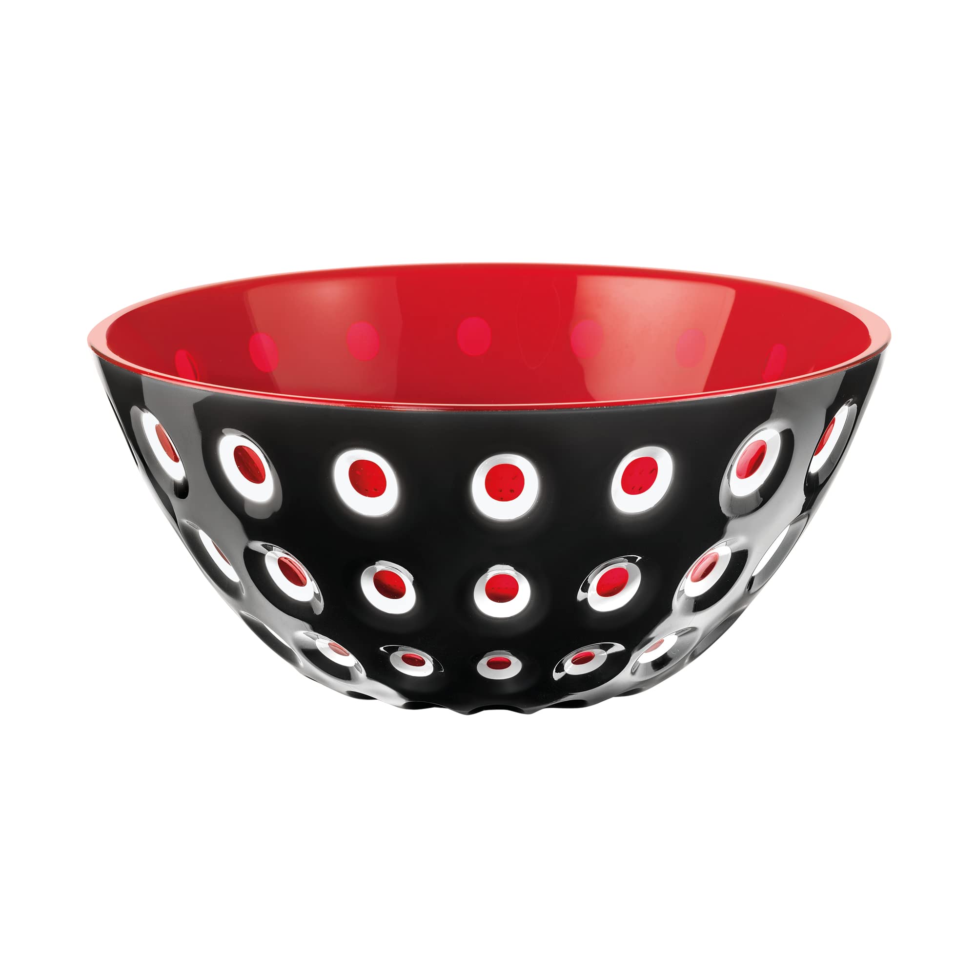 Guzzini 2794 LE MURRINE Bowls, SAN, Black/White/Red