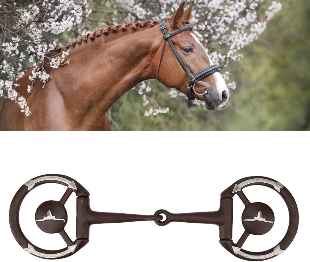 Horse Ring Snaffle Horse Chew Stainless Steel Bit Horse Chew Antique