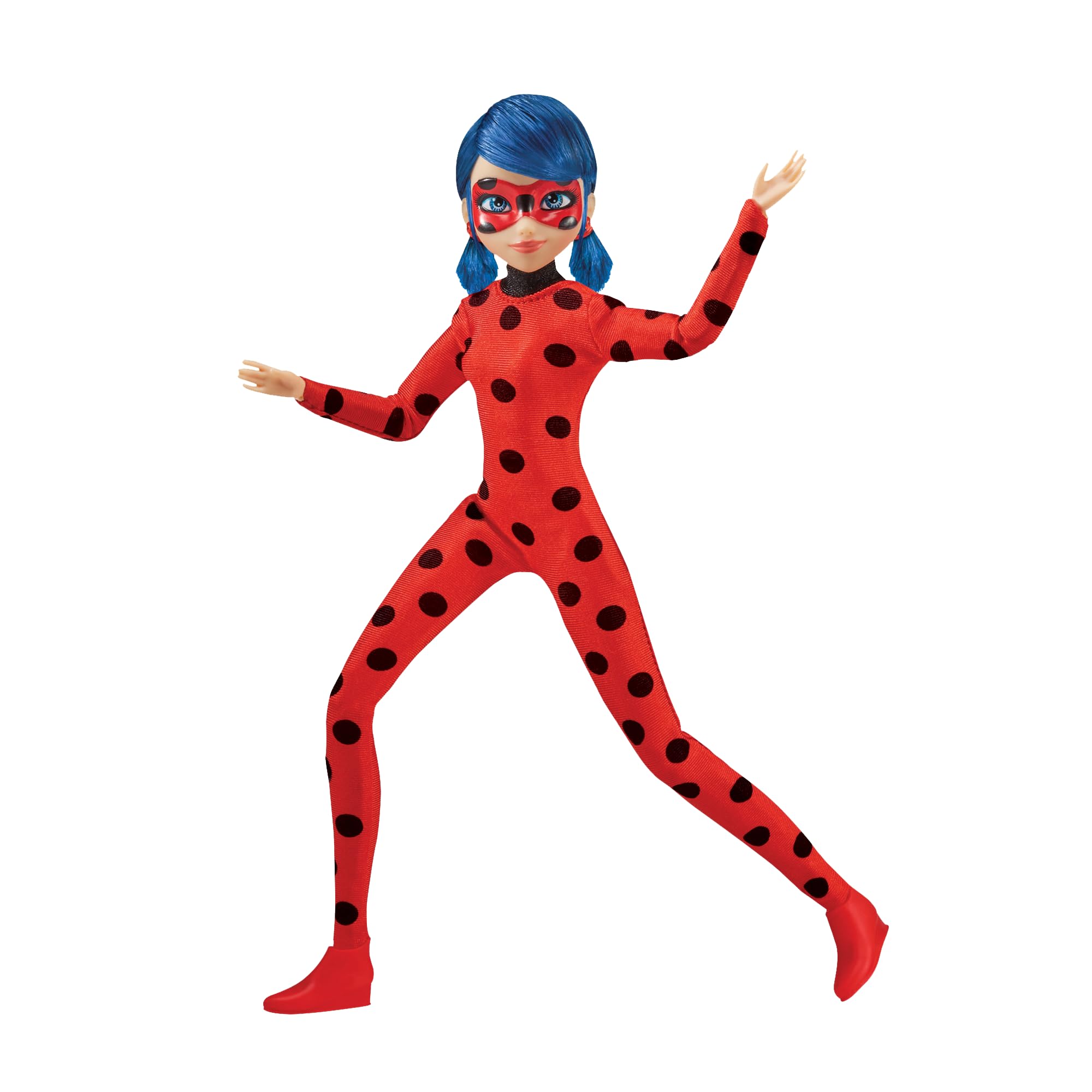 Miraculous Ladybug And Cat Noir Toys Ladybug Fashion Doll | Articulated 26cm Doll With Accessories And Kwami | Marinette Superhero Figurine | Bandai Dolls Range