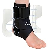 Alpinmett Ankle Brace for Men & Women, Compression Ankle Support Brace with Dual-Sided Plastic Stabilizers, Adjustable X-Strap & Open Heel for Sprain Recovery, Foot Discomfort, Sports & Daily Use 1 Pack