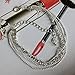 HuntGold 1X Women Jewelry Silver Plated Four Layers Ankle Foot Chain Shining Diamond Anklet
