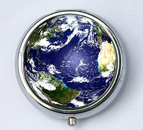 Planet Earth pillbox Pill case box holder outer space