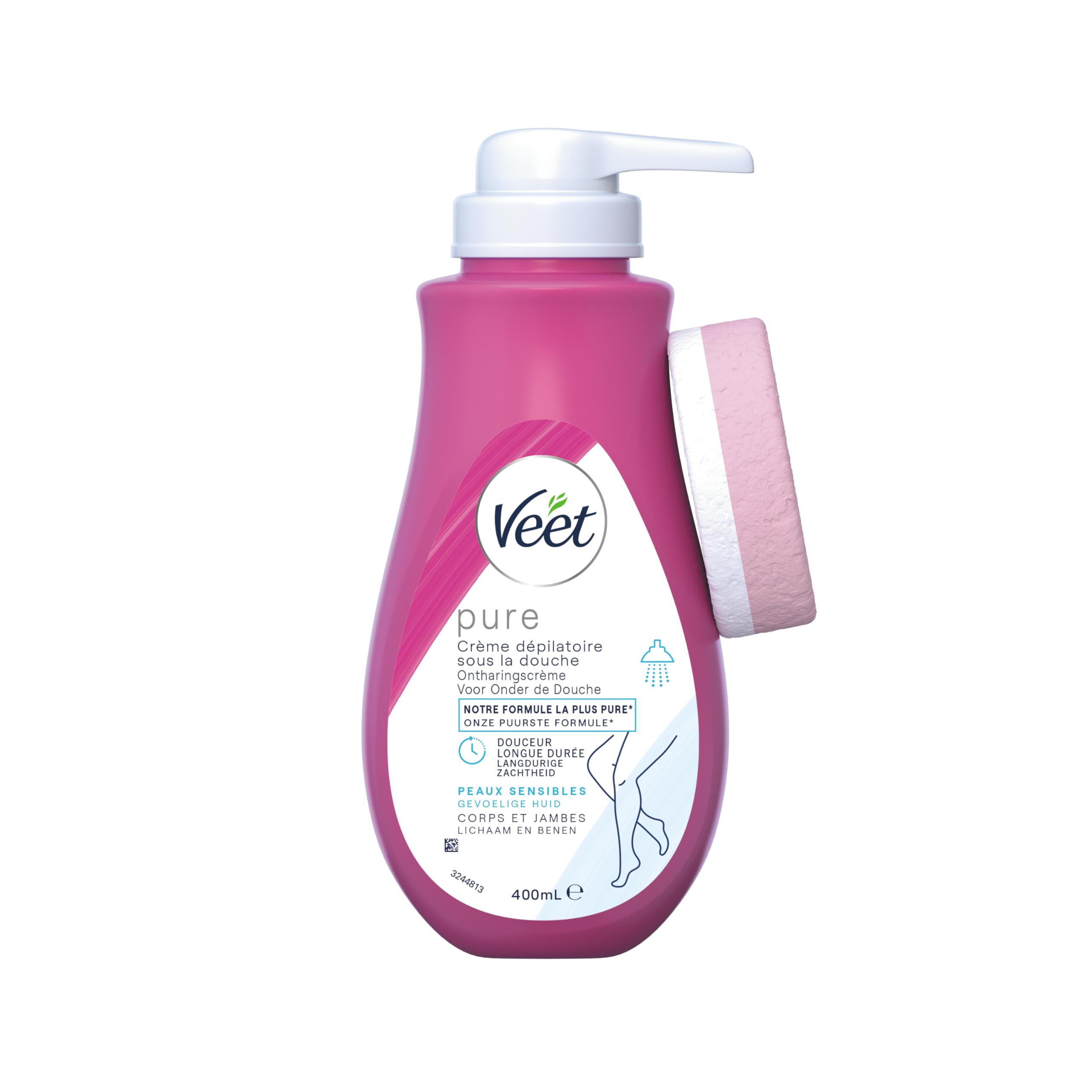 Veet hair removal cream in the shower body and legs, sensitive skin, 400 ml